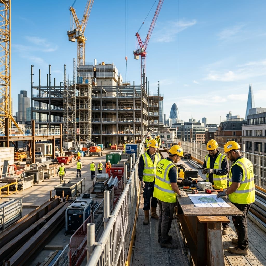 Modern construction site safety